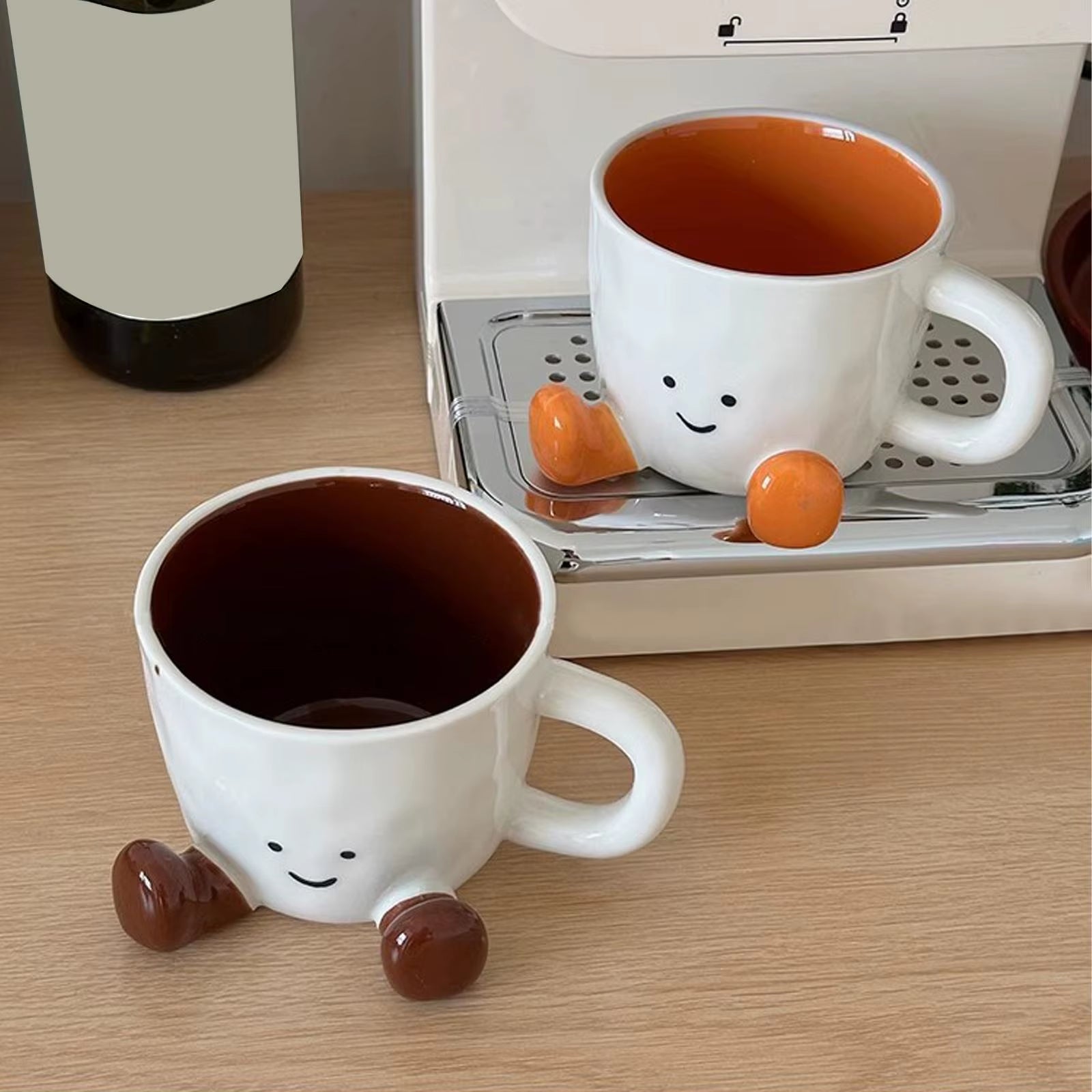 Foot Shape Coffee Mug Creative Ceramic Cup with Feet Household Water Cup Milk Mug Christmas Birthday Gifts Cafe Photography Prop